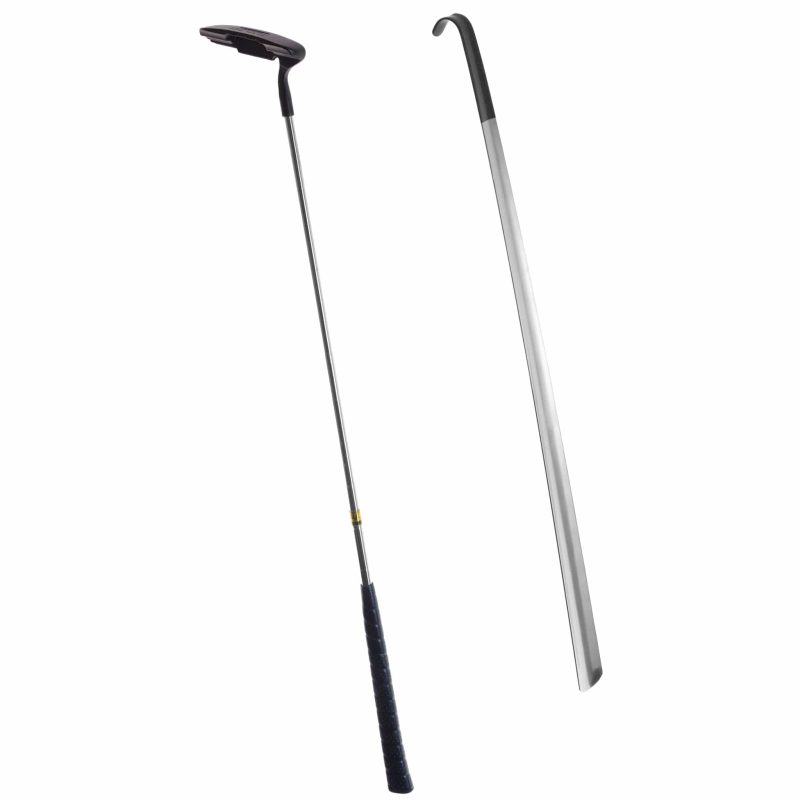 houndsbay shoe horn 31 5 extra long handled metal shoe horn with comfort grip 18572702154917