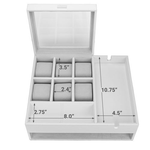 houndsbay valet organizer commander valet dresser valet watch box combo 22857180381354