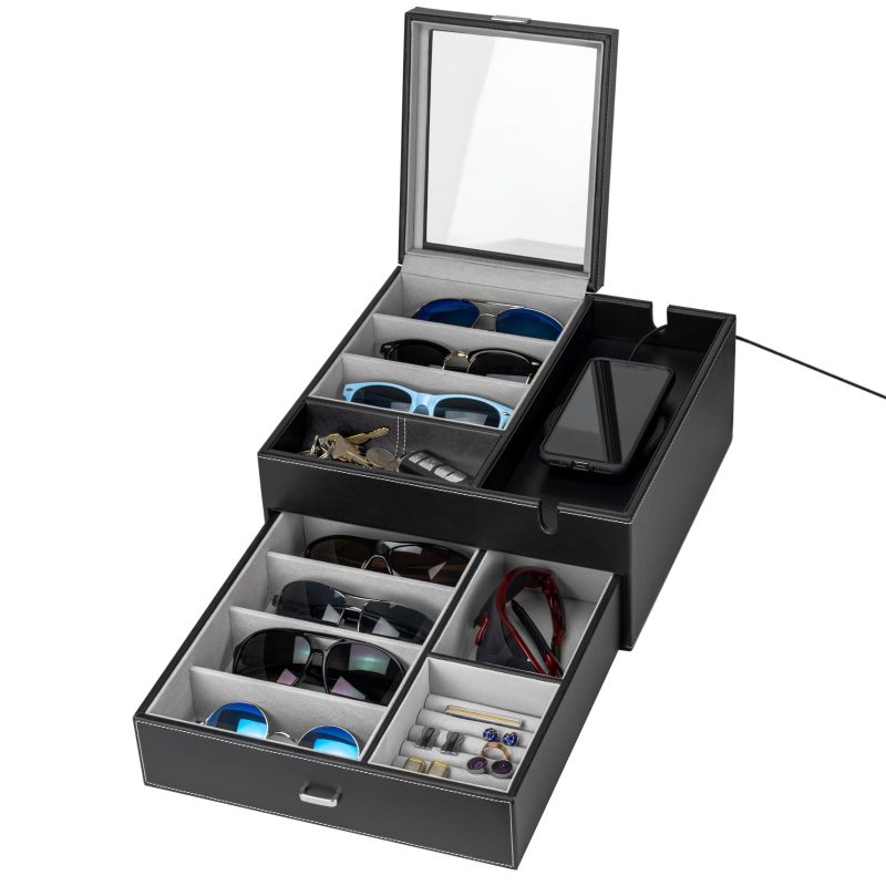 houndsbay valet organizer lookout sunglasses organizer valet box 30232360550570