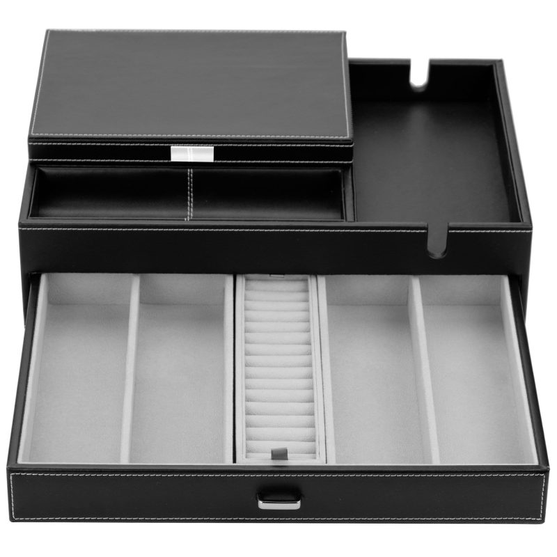 houndsbay valet organizer ring cufflink and jewelry tray for admiral commander and victory valets 30300889940138