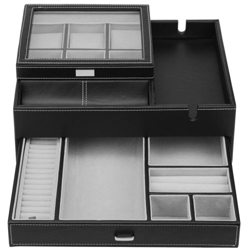 houndsbay valet organizer ring cufflink and jewelry tray for admiral commander and victory valets 30303564136618