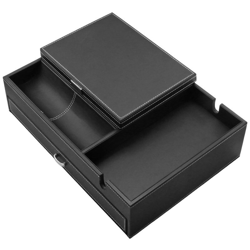 houndsbay valet organizer the admiral big dresser valet box organizer with large smartphone charging station 18571670192293