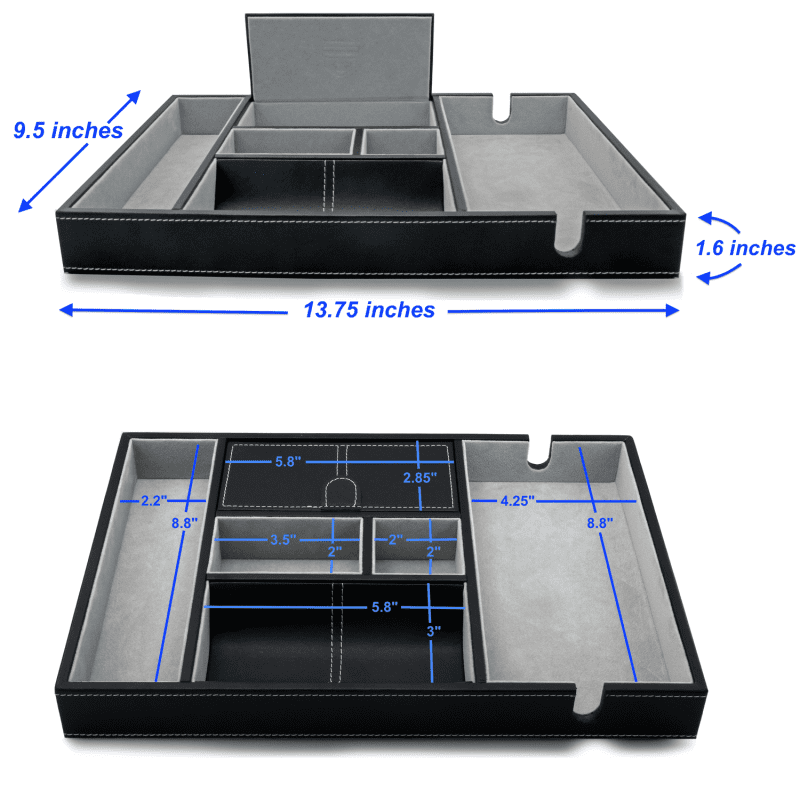 houndsbay valet organizer the victory valet tray for men with large smartphone charging station houndsbay victory valet tray for men with smartphone charging station 18571065786533